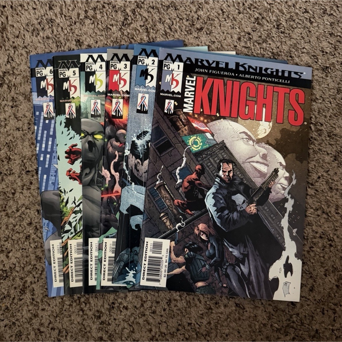 Marvel Knights #1-6 Complete Series Marvel Comics 2002 6 Issue Set