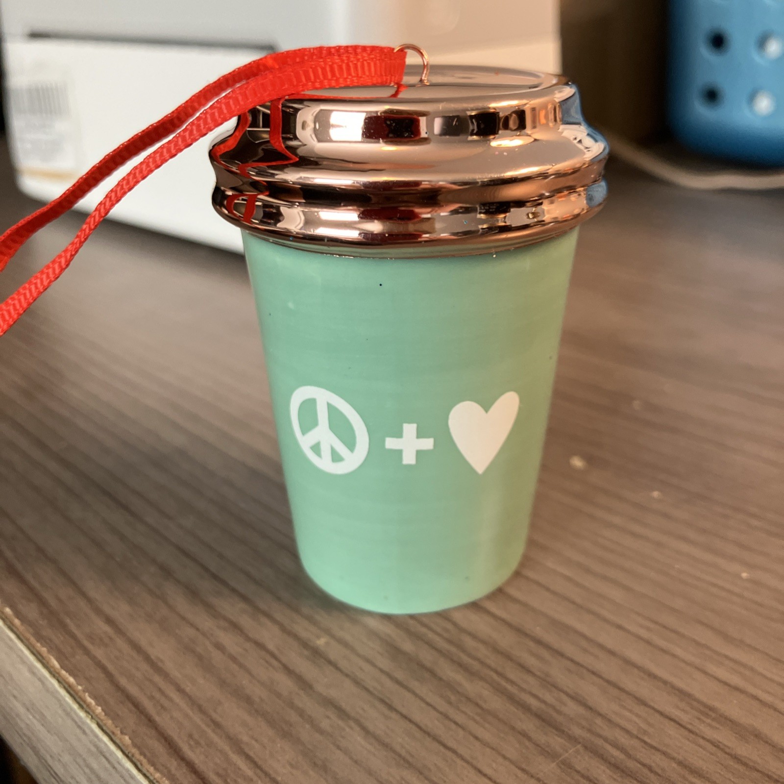 Starbucks Christmas Ornament Peace & Love