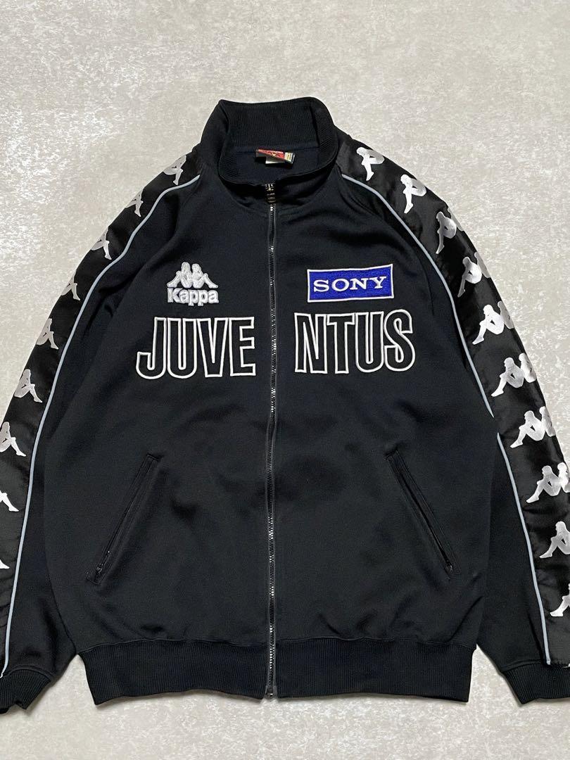 Juventus Kappa Sony Track Jacket XL 90s Side Logo Vintage Zipper Rare Italy