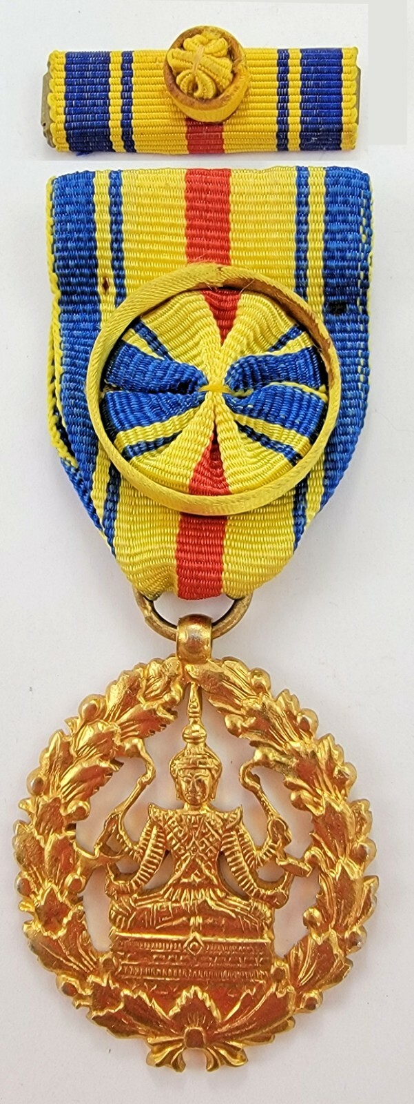 Cambodia Medal of Labor (Work) in Gold Royal Khmer Highest-grade Knight Award