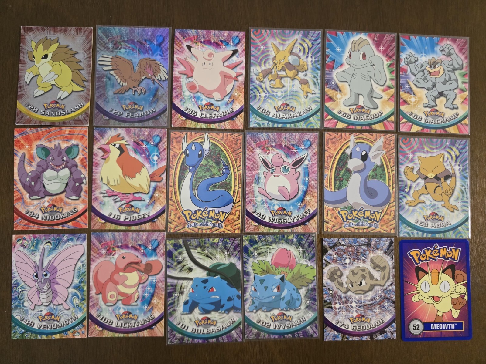 Pokémon Topps 18 Card Collection Lot Foil & Non-Holo 1999 2000