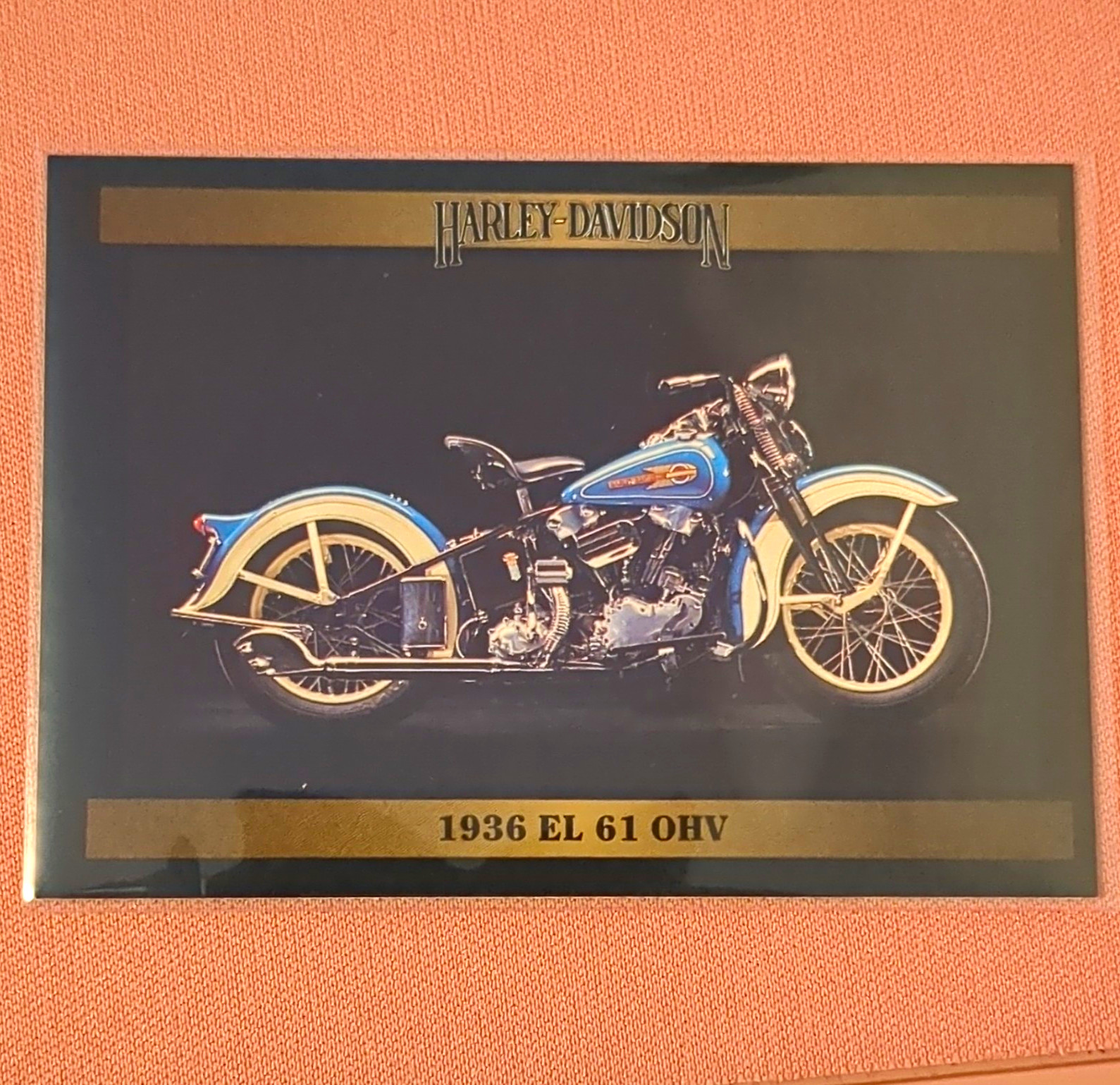 Harley-Davidson 1936 EL 61 OHV Collectible Collect-A-Card Series 2 #135