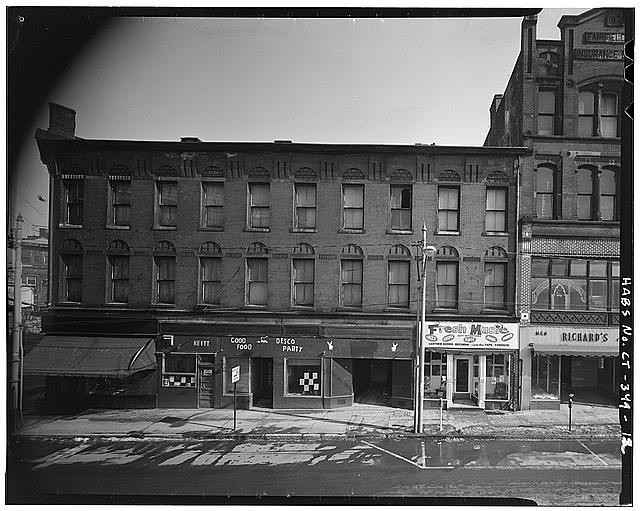 Photo:South Norwalk CT South Main St Block 43 1900s Commercial Building