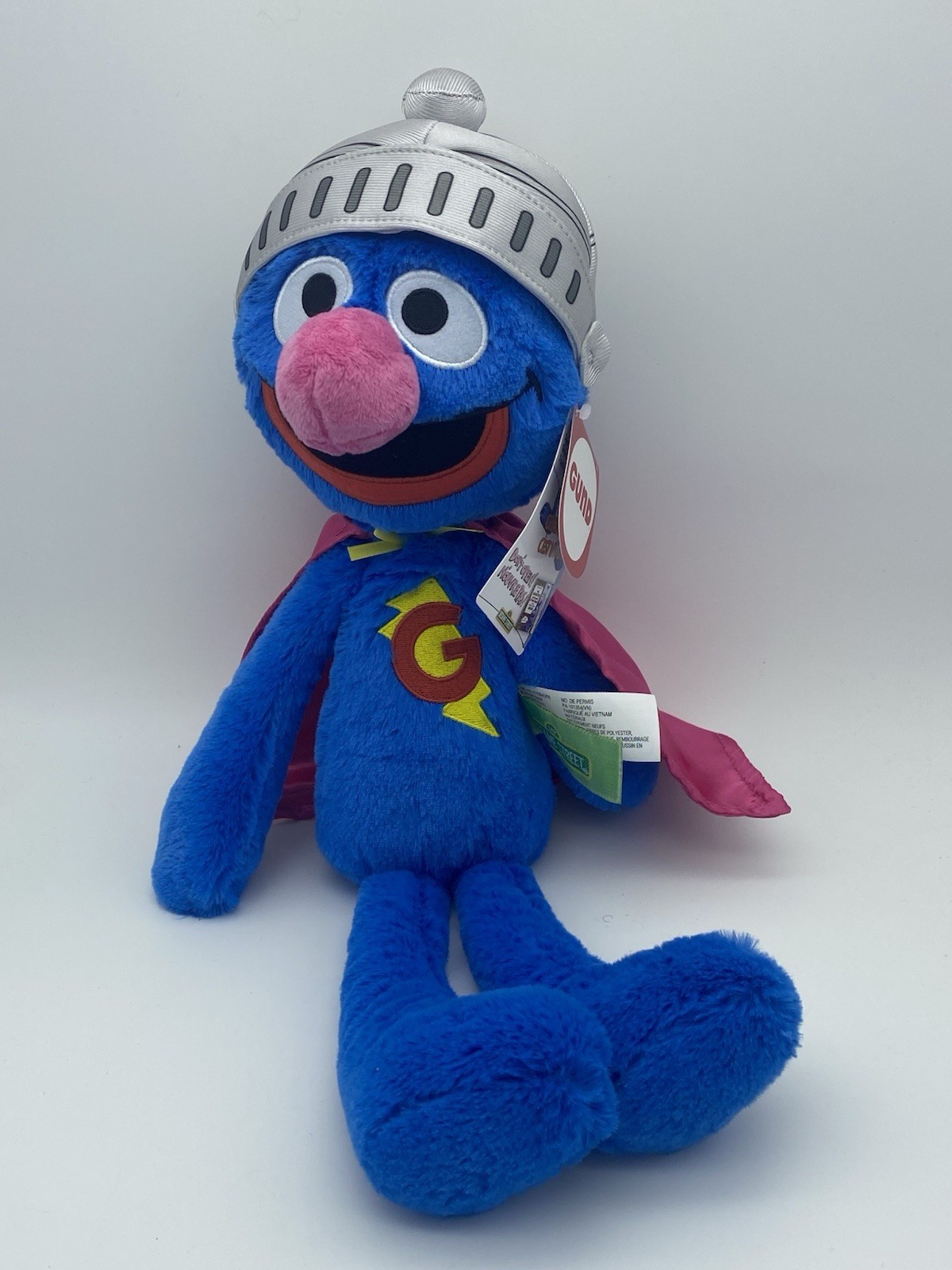 Gund Sesame Street Official Toothpick Super Grover Plush,Muppet Sensory 2026 NWT
