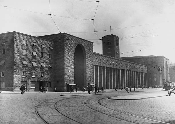 Stuttgart the railway station Historic Old Photo