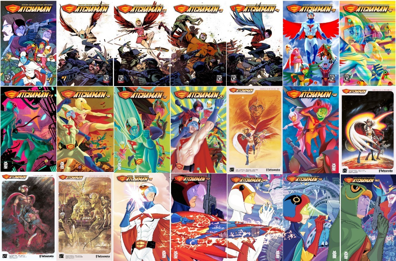 Gatchaman Comic Book Lot 1-20 Variant Covers Connecting Sets