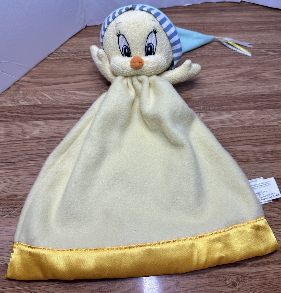 Vintage Lovey  Tweety Bird Plush Security Blanket 2003 Baby Looney Tunes 450221