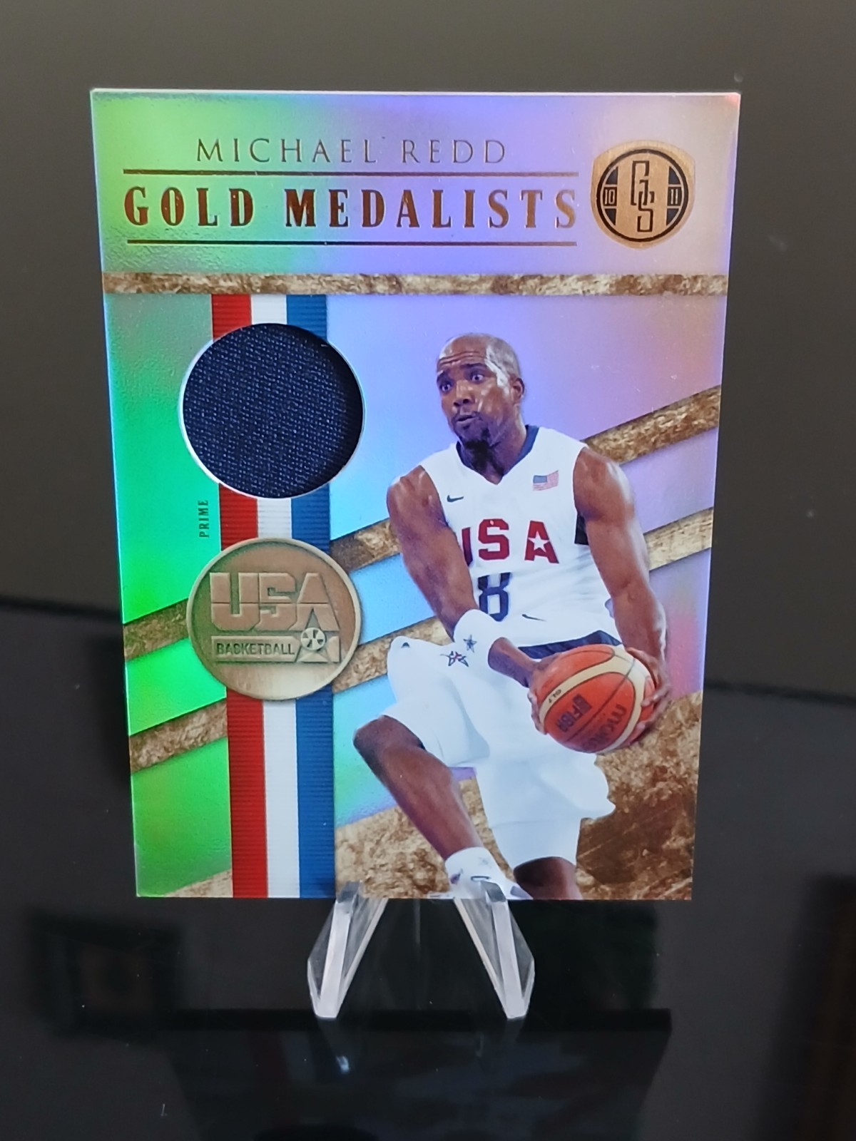 2010-11 PANINI GOLD MEDALISTS Mickael Redd TEAM USA #3 prime /25 patch Jersey 2010-11 PANINI GOLD MEDALISTS Mickael Redd TEAM USA #3 prime /25 patch Jersey