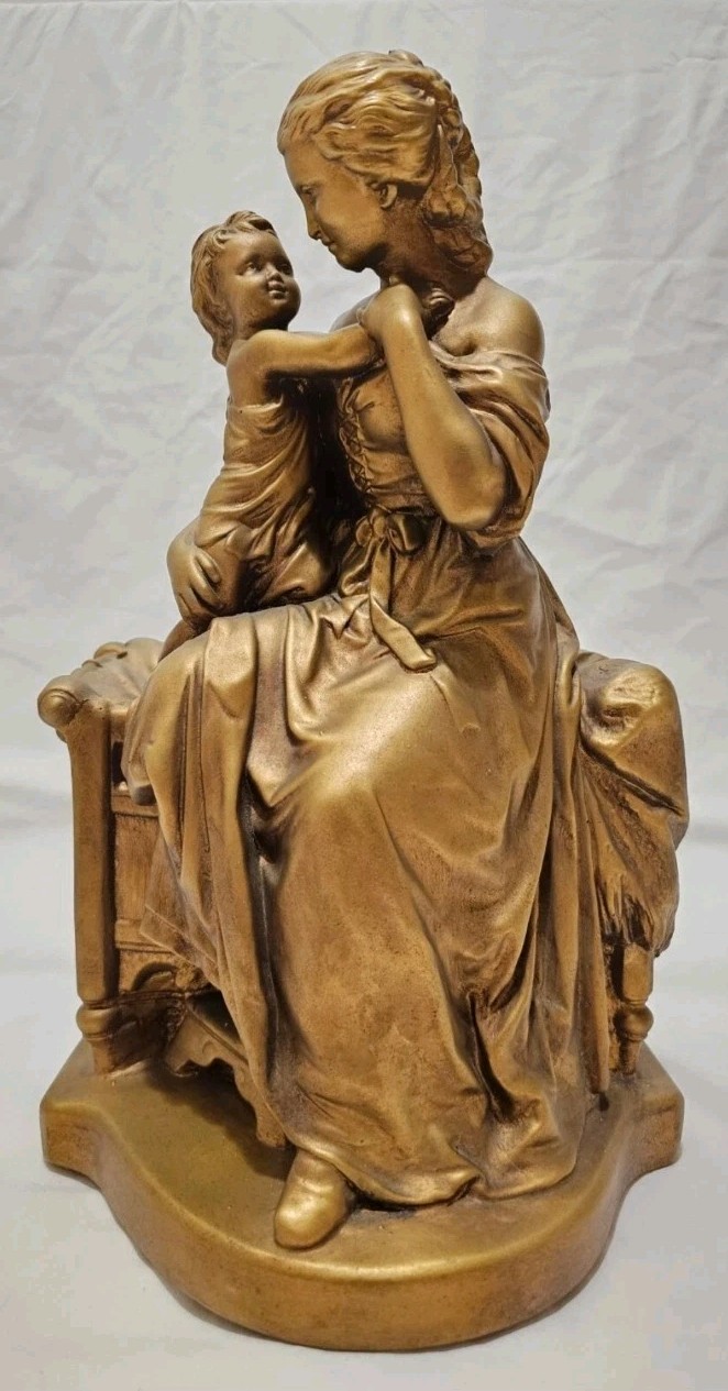 Vintage Mother & Child Statue by Artistic Royal Krafts #1805, 16” Tall