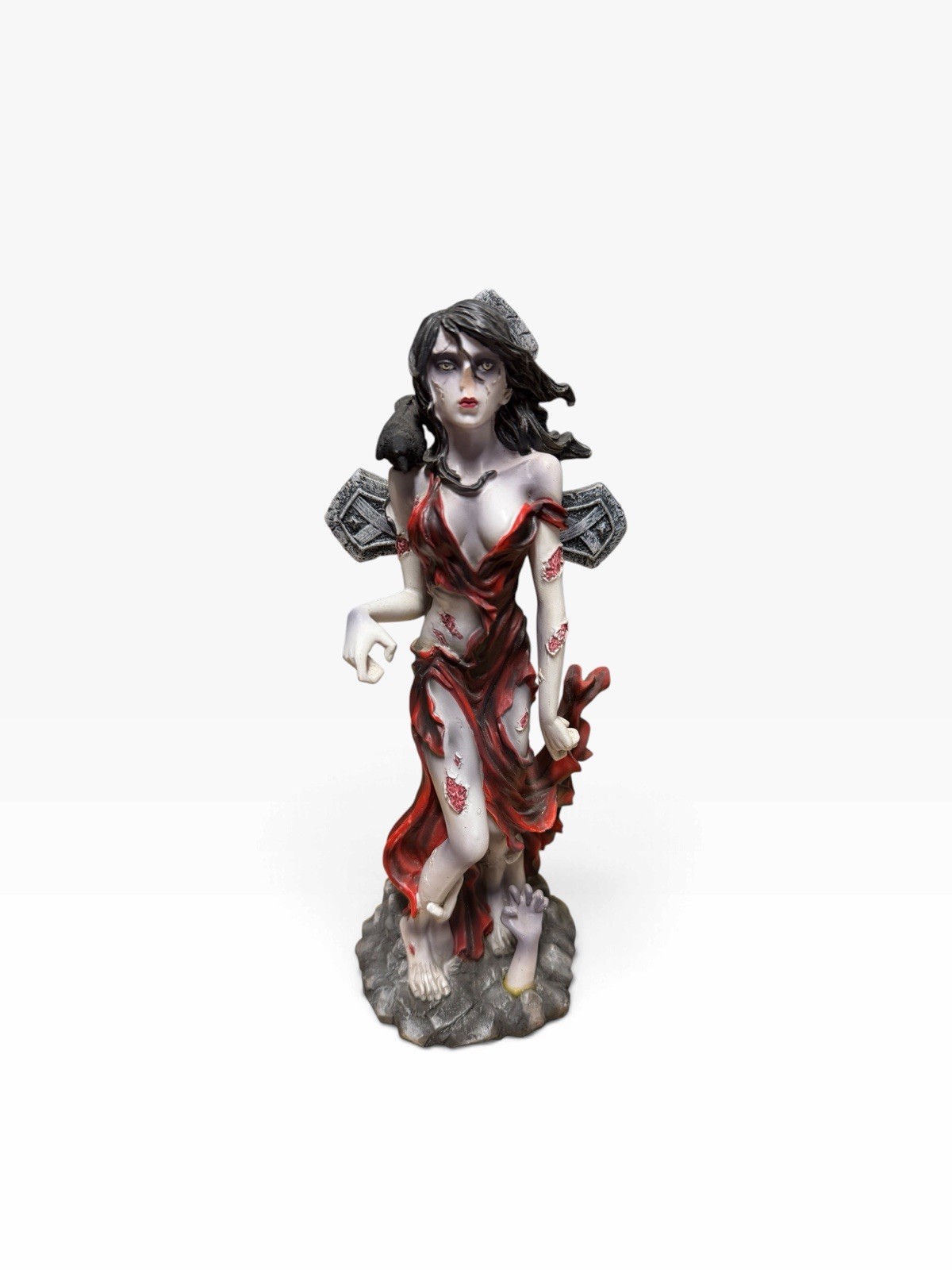 Pacific Giftware Undead Zombie Girl Gothic Grave Statue Figurine 10” Resin