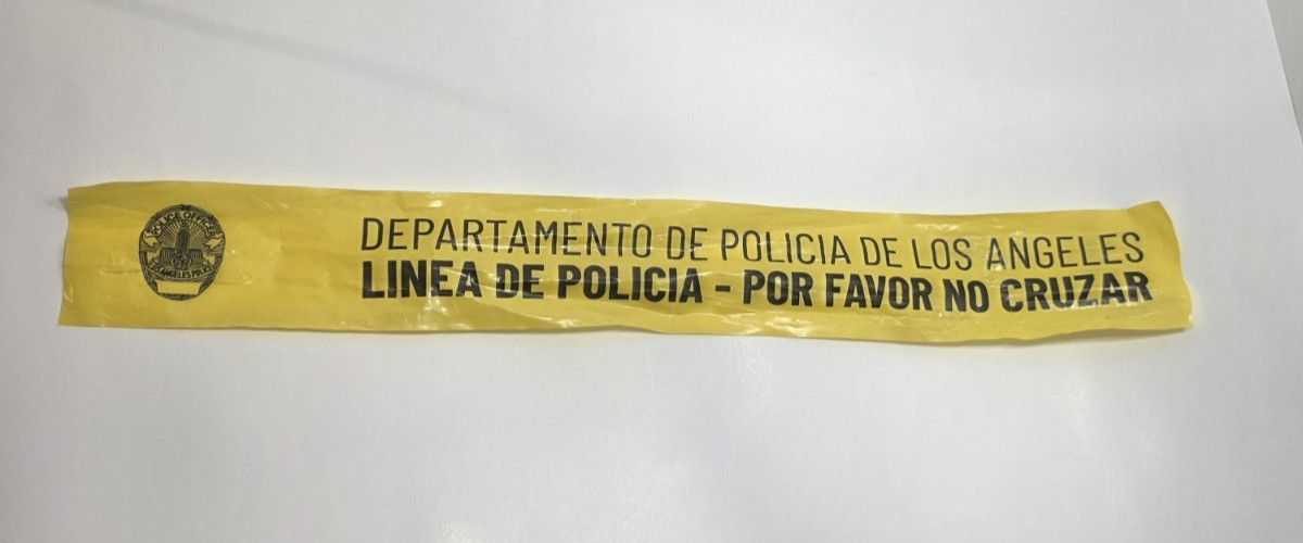 Used Real LAPD “Departamento de Policía de Los Ángeles” Sign – 2 Ft