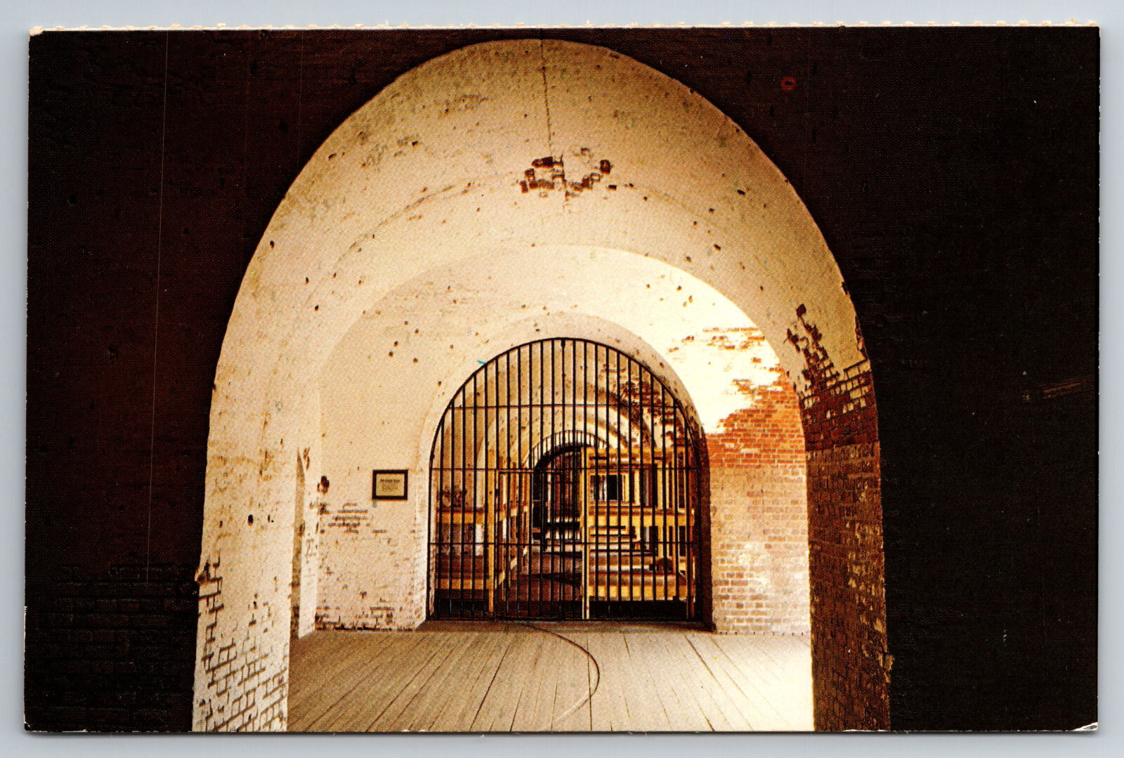 Savannah Beach, GA Ft Pulaski National Monument, Prison, Vintage Postcard