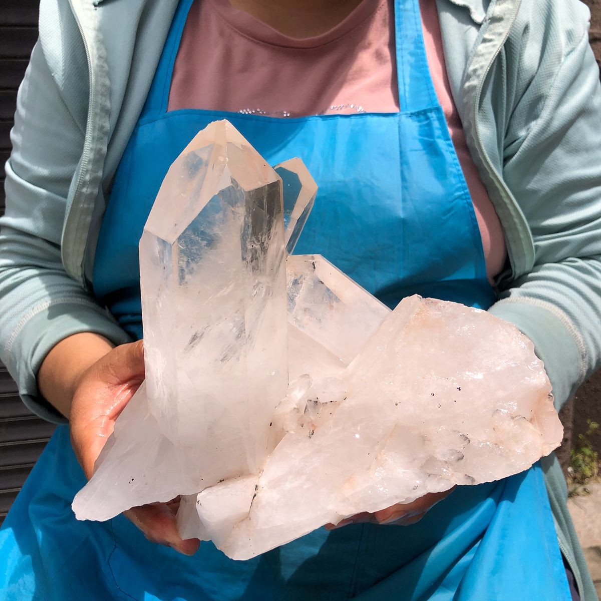 3020g HUGE Clear White Quartz Crystal Cluster Rough Specimen Healing Stone 5828