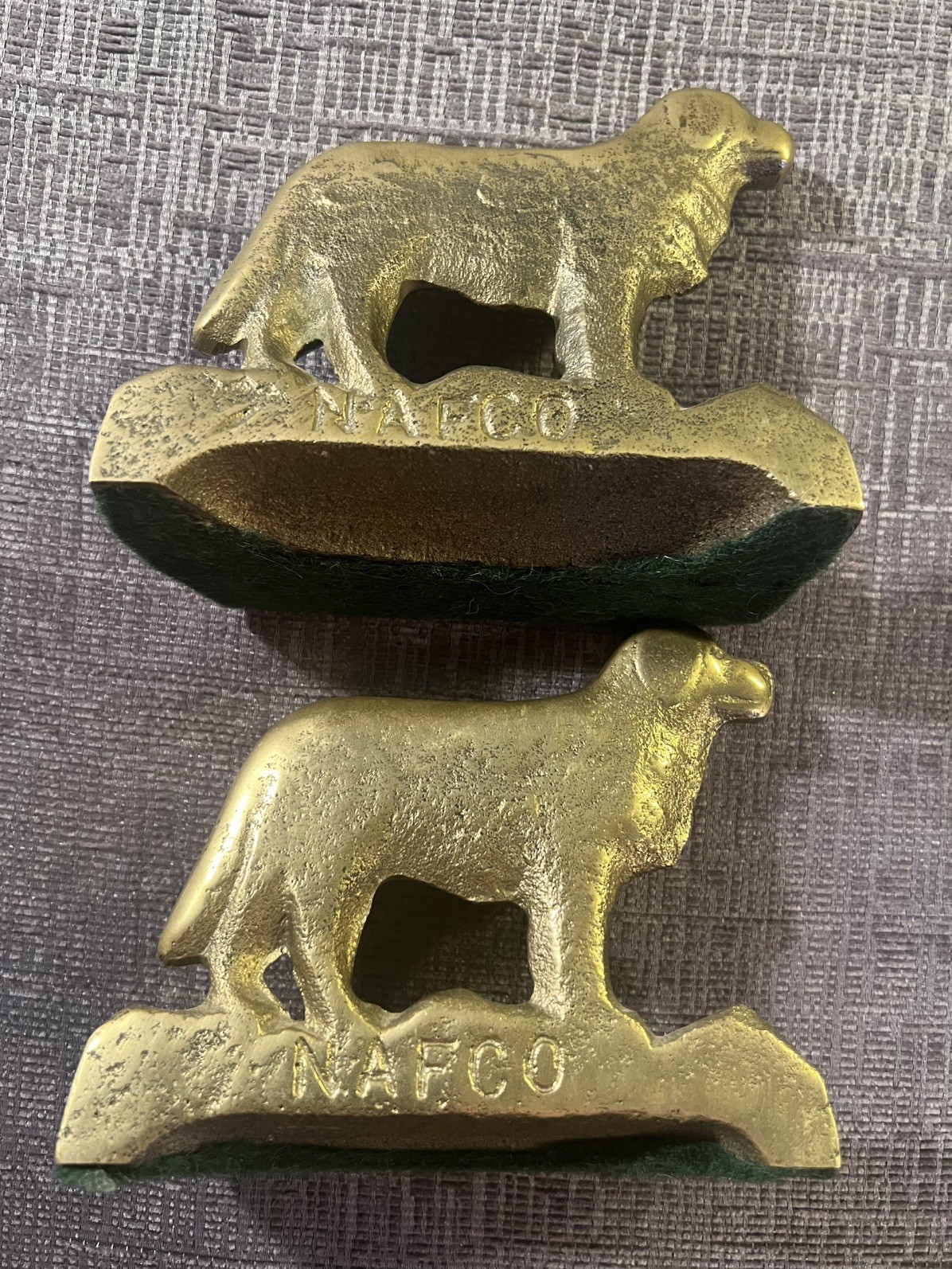 NAFCO Newfoundland Dog Bookends United Nail & Foundry St John's Newfoundland