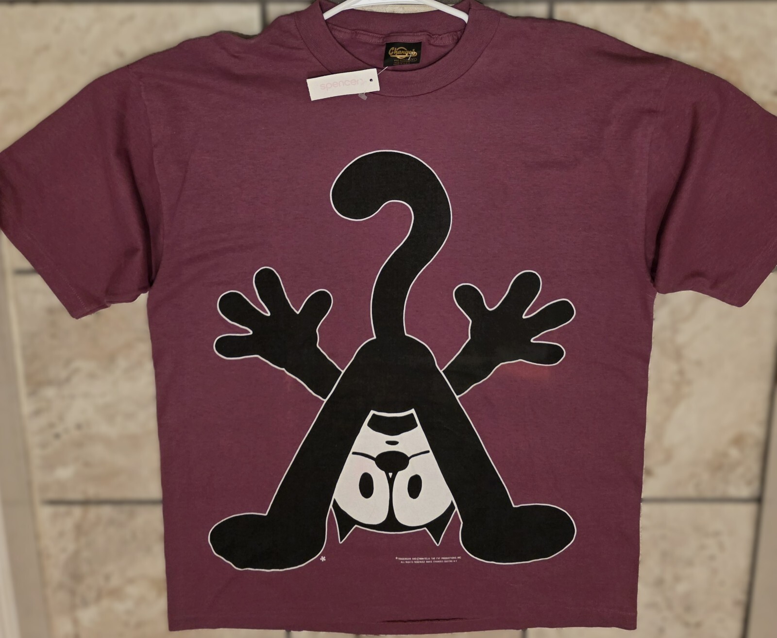 NWT Vintage 1994 Felix The Cat Changes Shirt Single Stitch Mens XL Spencer Gifts