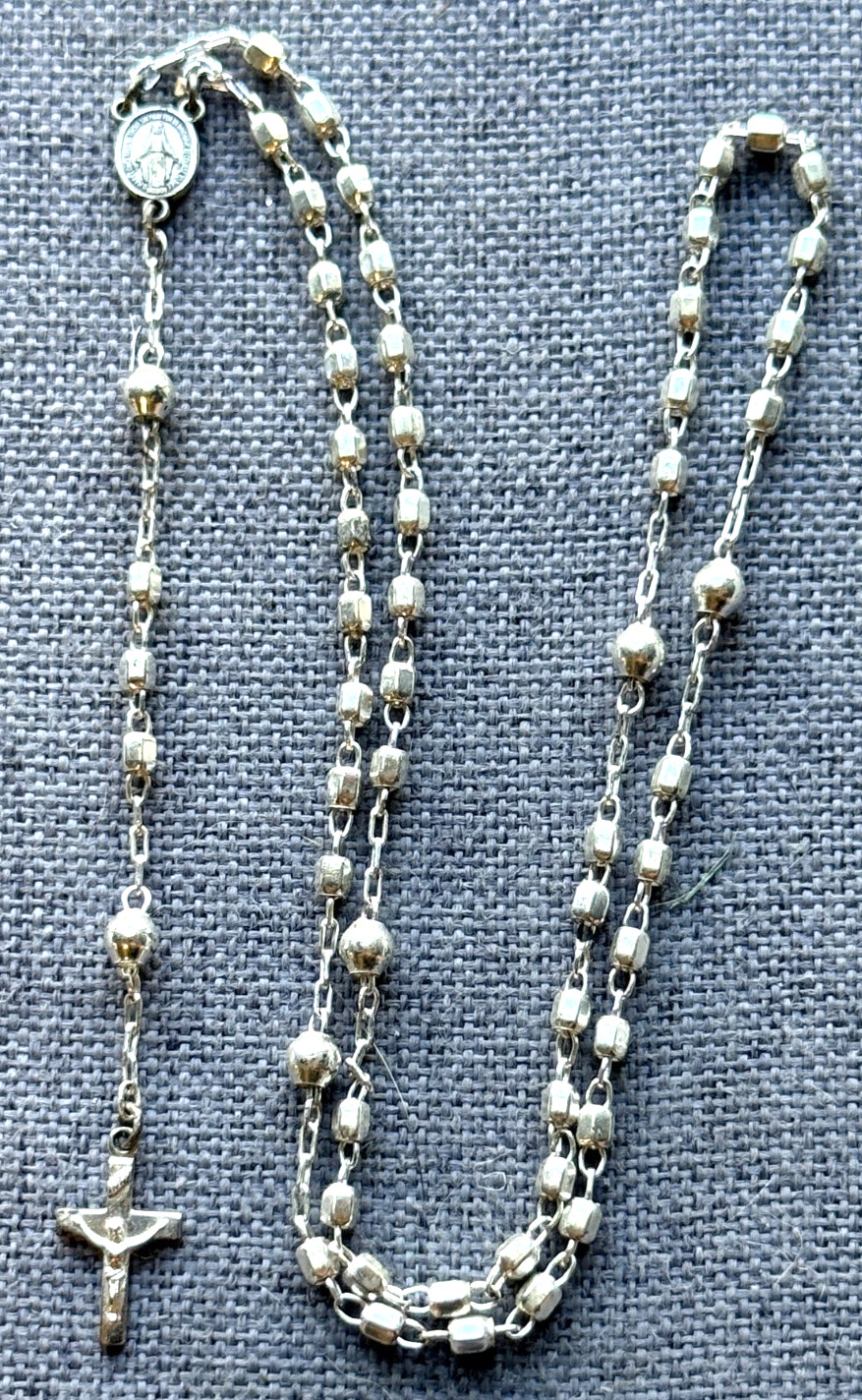 Creed Sterling Silver Catholic Rosary Vintage