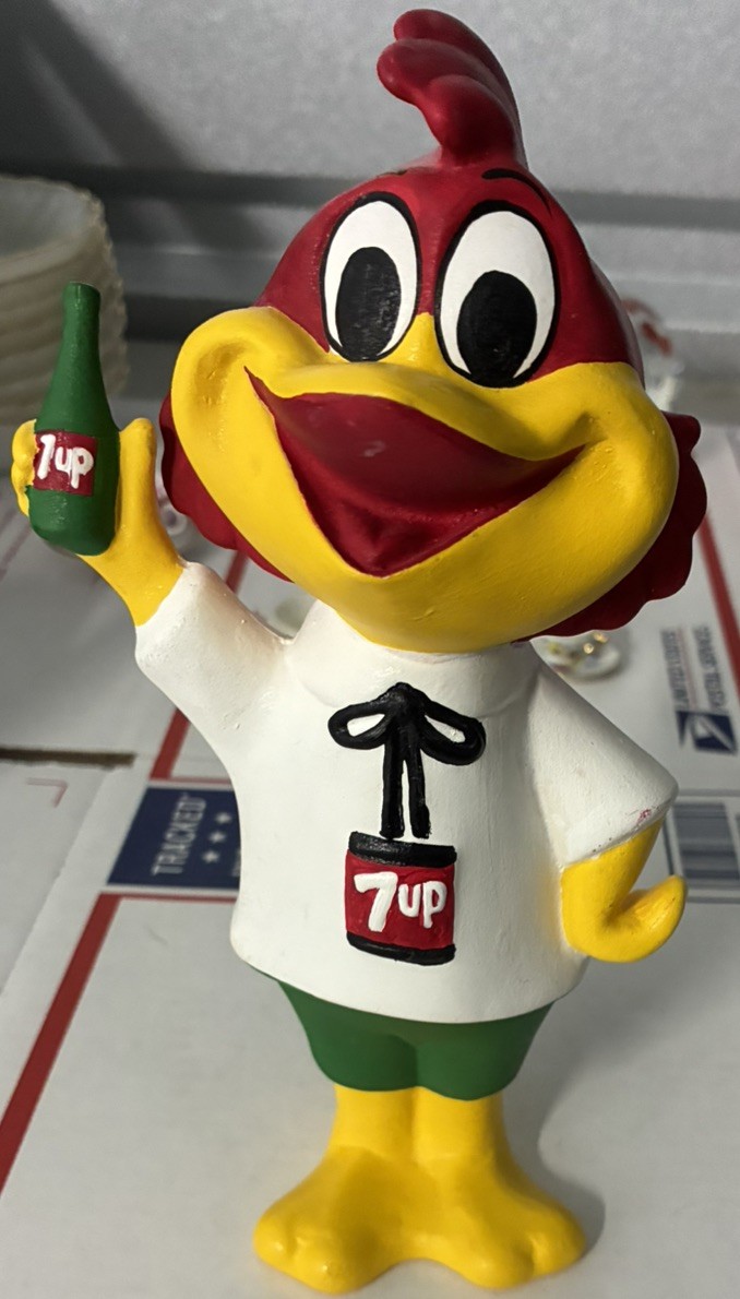 FREDDY FRESH UP 7UP SODA  toy ad doll figure ADVERTISING mascot ceramic perfect 
