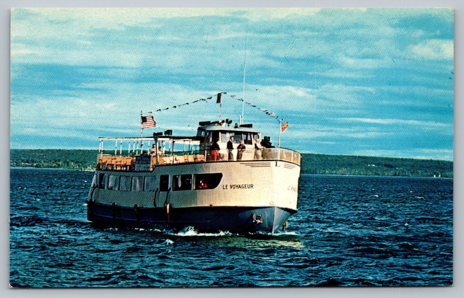 Postcard LeVoyageur & Nokomis Of The Lock Tour Lines Sault  Ste Marie Michigan