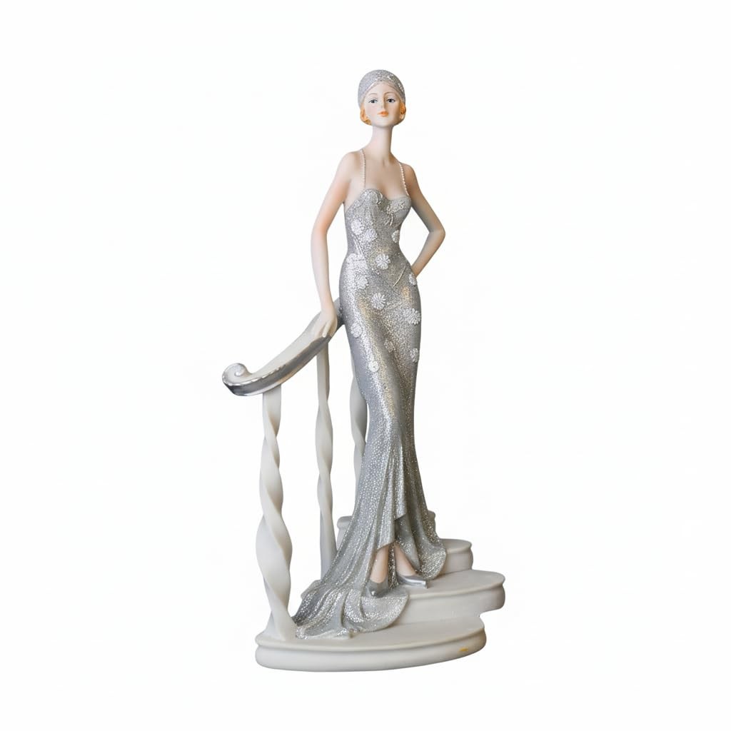 Comfy Hour Glamour Elegance Victorian Lady Resin Figurine, 9\