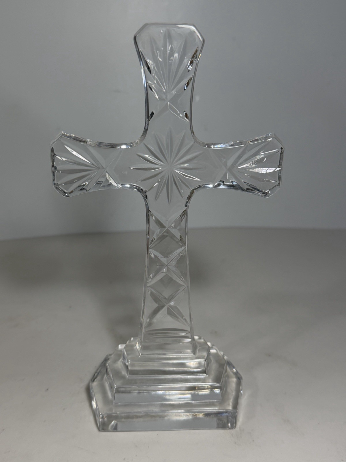 Vintage Marquis by Waterford Crystal Standing Cross 8 in.
