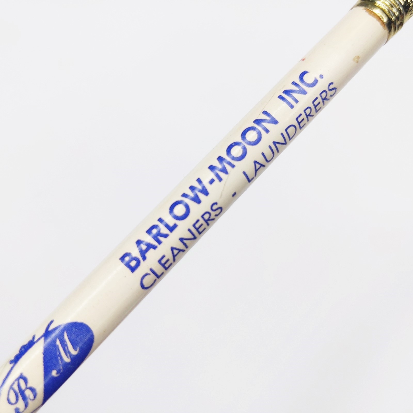 c1970s Cedar Rapids, IA Barlow-Moon Cleaners Advertising Pencil Launderers NY G4