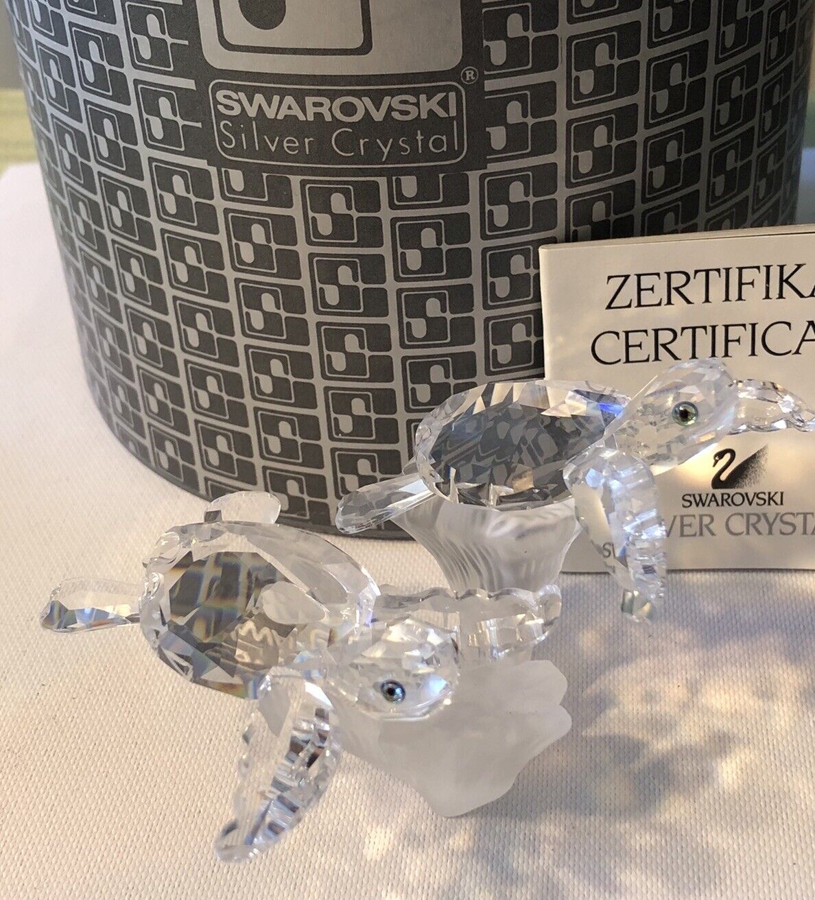 Swarovski Crystal 9100 000 016 Baby Sea Turtles 826480 In Replacement Box