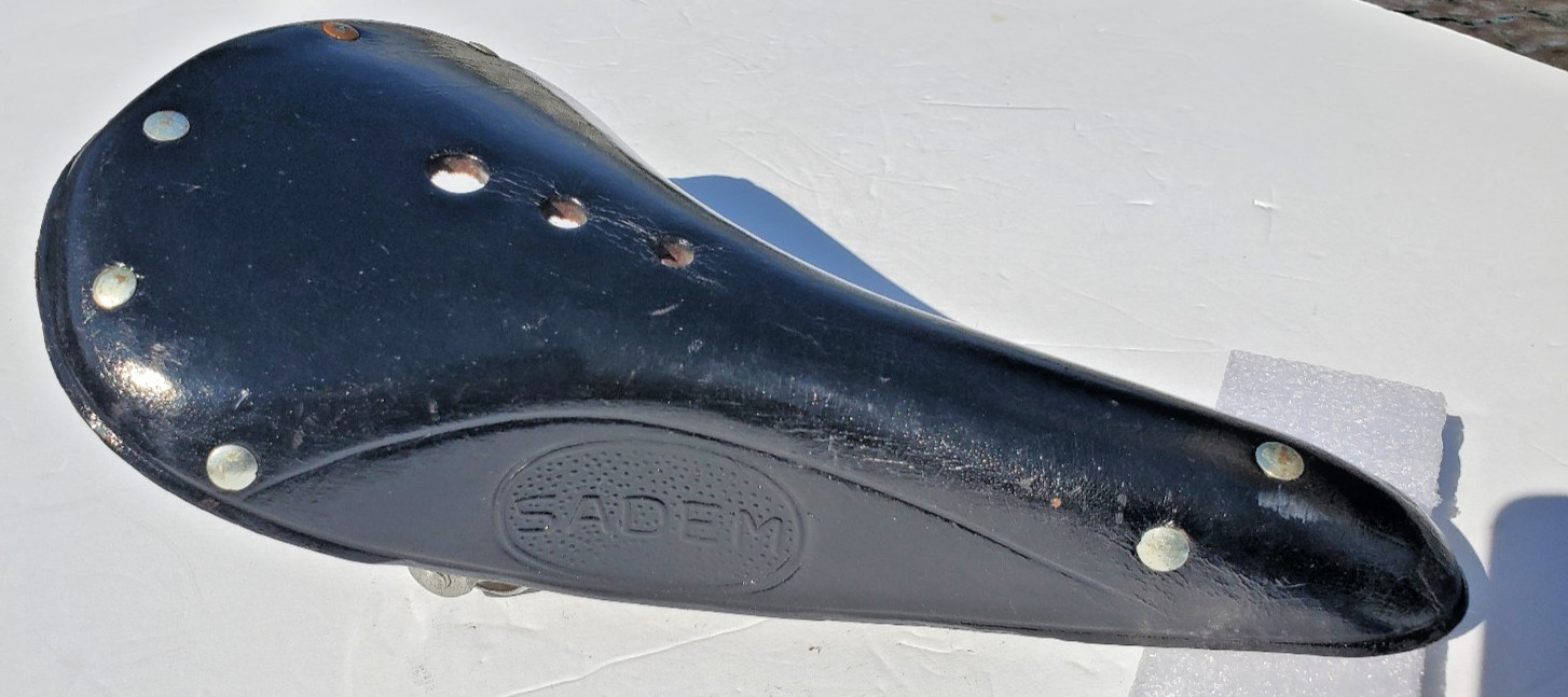 NOS Sadem Leather Bicycle Saddle Seat India Brooks B-17 Phillips Hercules BSA