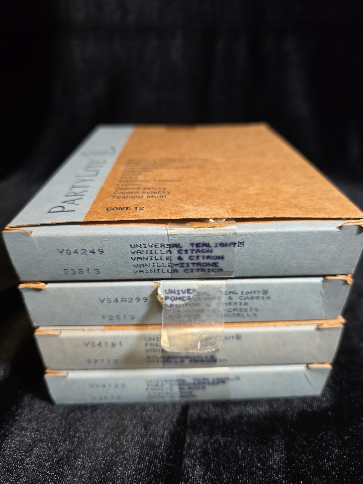 PartyLite Tealight Candles Lot of 4 Boxes (48 Total) See Pictures For Scents