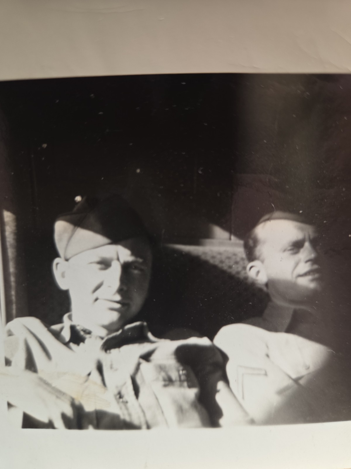 1942 WWII US Army Soldiers Troop Train Washington DC to Texas Vintage Photo Men