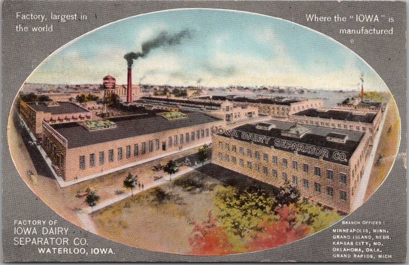 c1910s WATERLOO, Iowa Advertising Postcard \