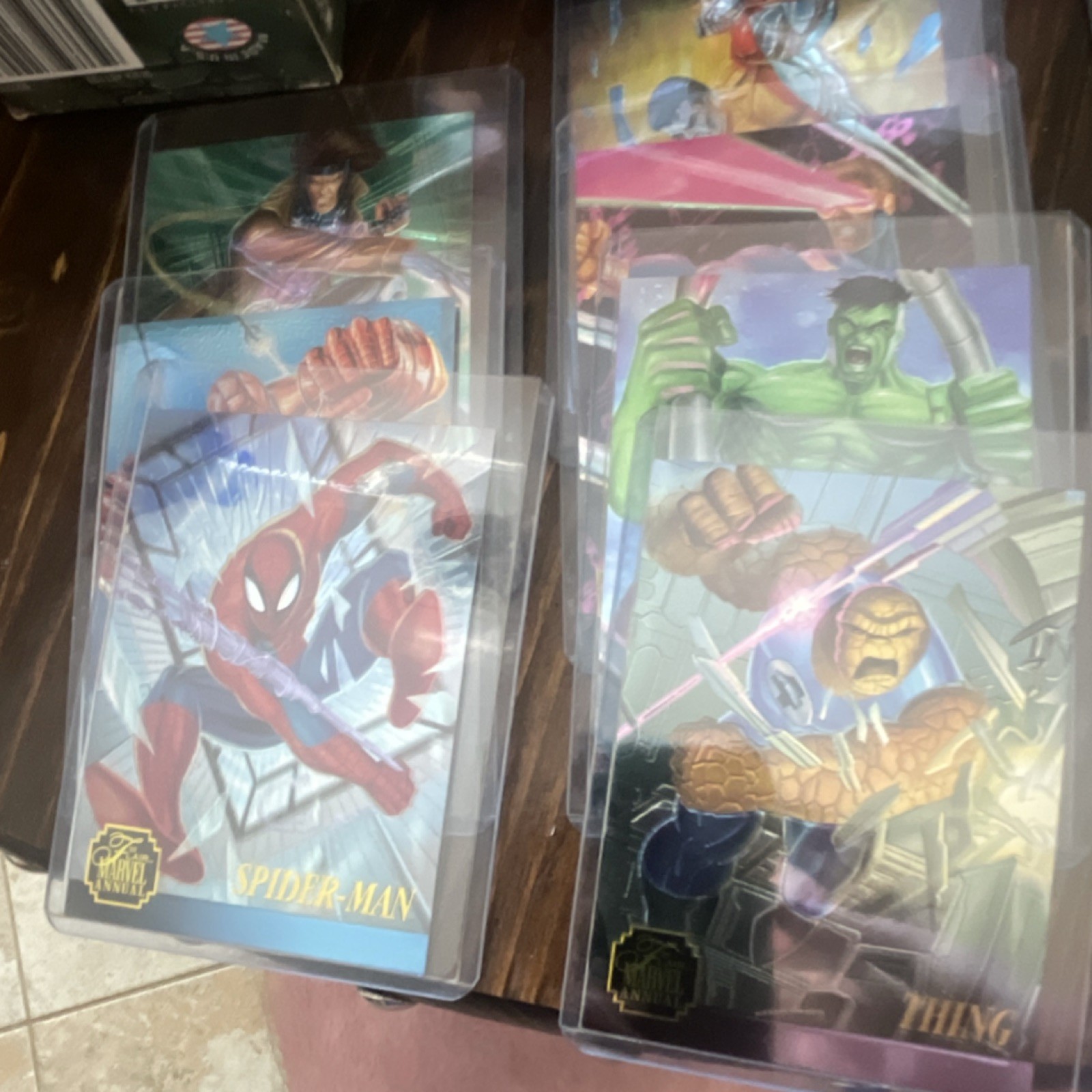 1995 Flair Marvel Annual Chromium set  qty 11