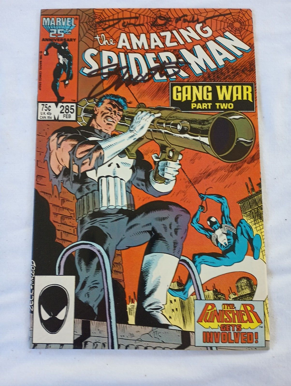 Amazing Spiderman #285 Marvel Comics VFNM+ signed  Jim Shooter & Tom DeFalco
