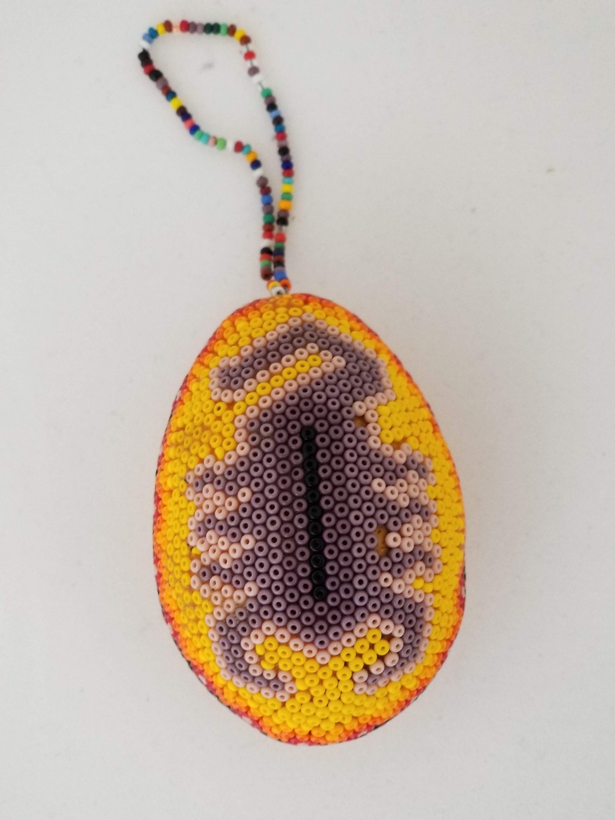 Huichol Beaded Egg Scorpion Ornament