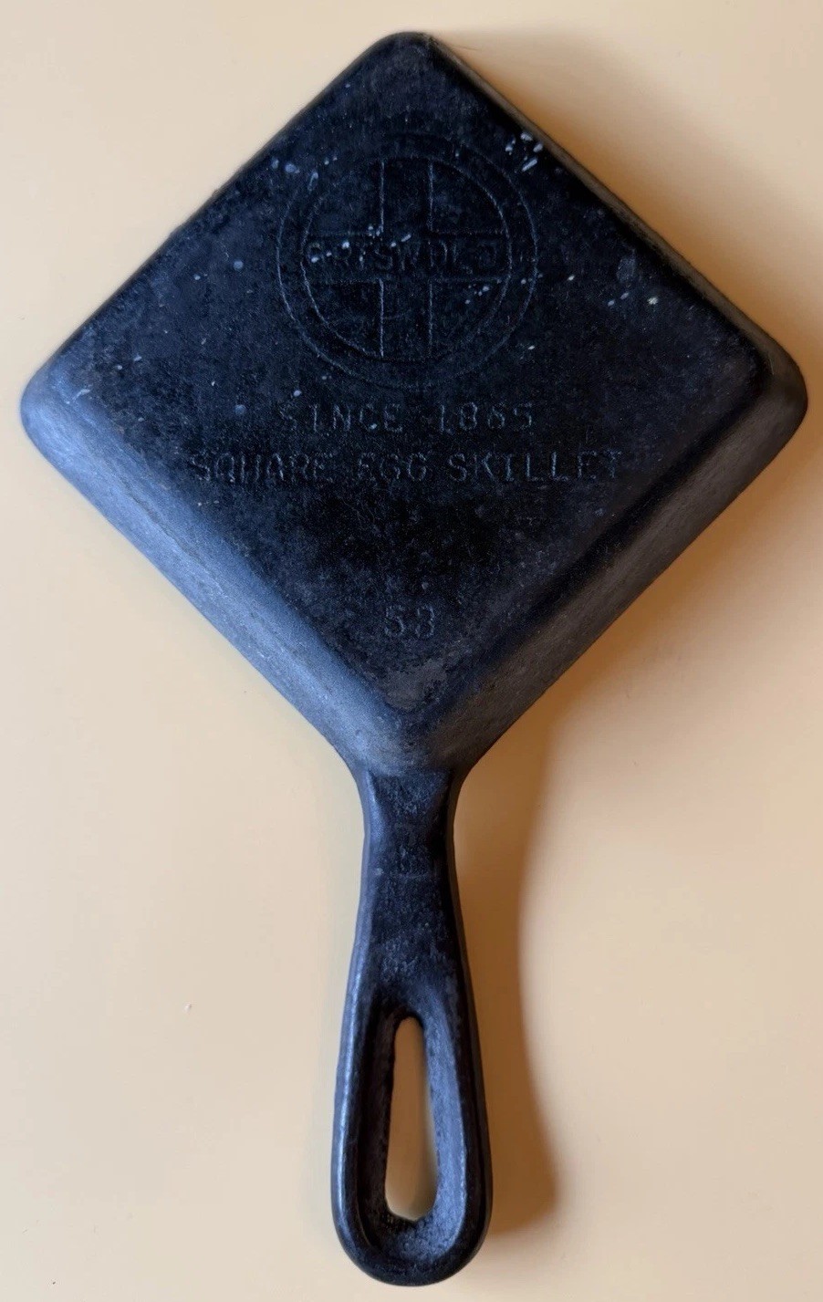Griswold Cast Iron #53 Square Egg Skillet Vintage Since 1865