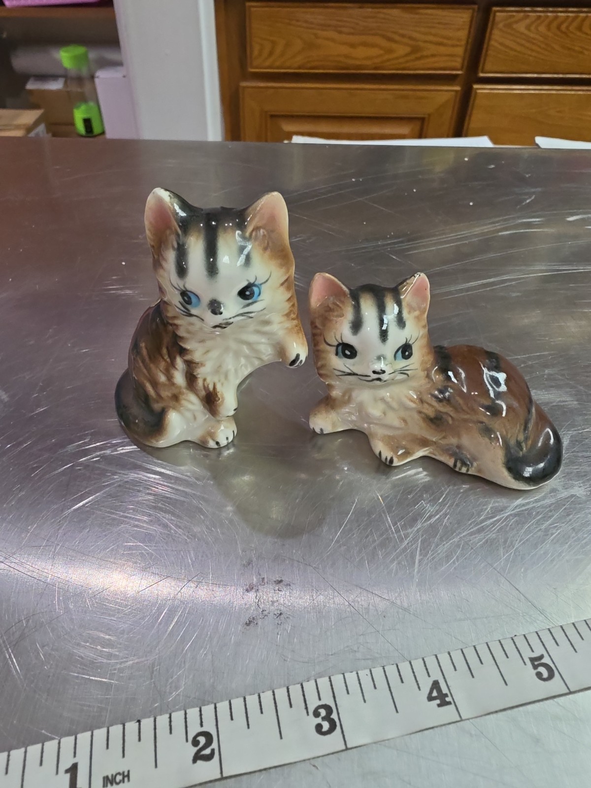 Vintage Kitty Cats Salt & Pepper Shakers  Anthropomorphic Made in Japan 