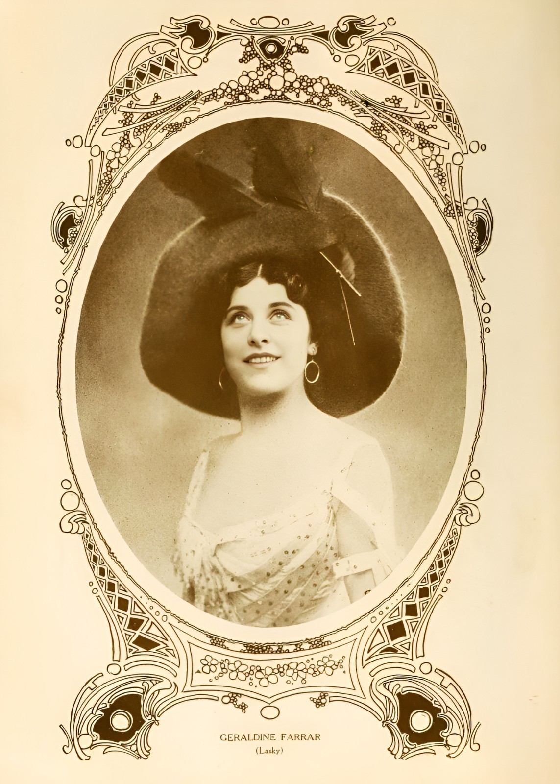 GERALDINE FARRAR - Opera Singer & Film Actor - 1915 Page Image - 5 x 7 in Print
