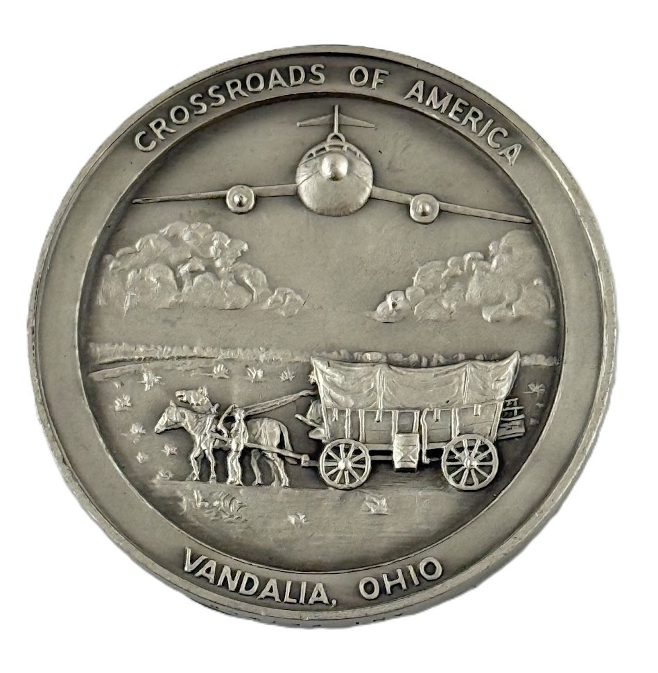 Crossroads of America Vandalia Ohio Medal Token Danbury Mint Historic Patriotic Crossroads of America Vandalia Ohio Medal Token Danbury Mint Historic Patriotic