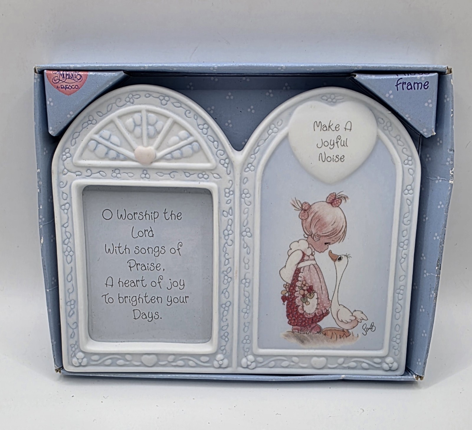 Vintage 1999 Precious Moments Enesco Make A Joyful Noise Double Picture Frame...