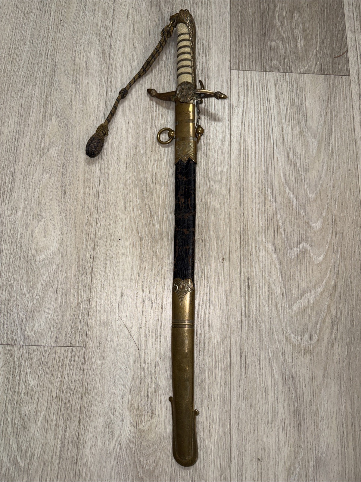 Named St.J.L.Clowes Officer ‘s Dress Sword With Knot Pattern 1827 Royal Navy