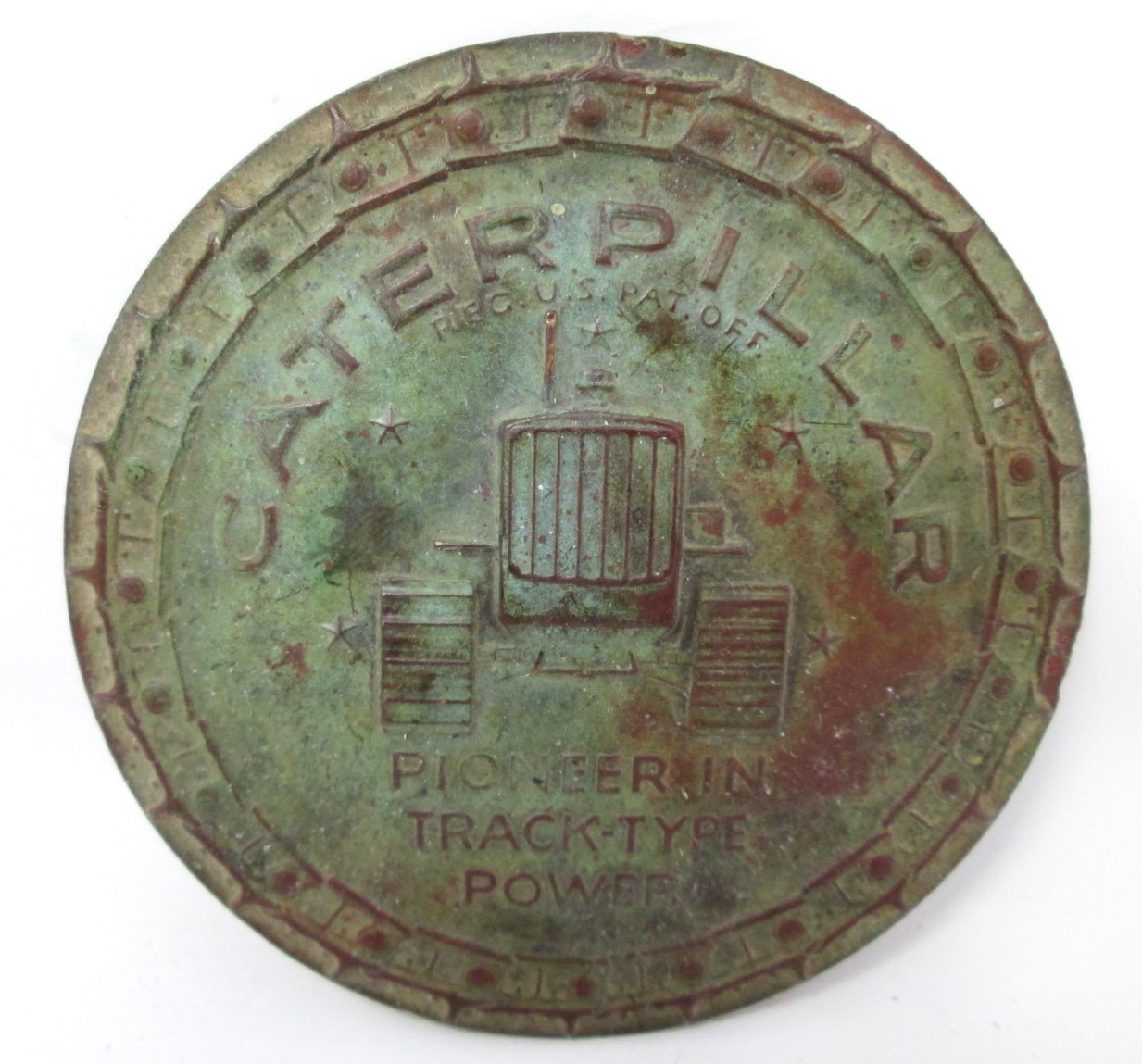 Caterpillar Tractor Medal 50 Years On Tracks 1904-1954 Medallion PaperWeight 3in