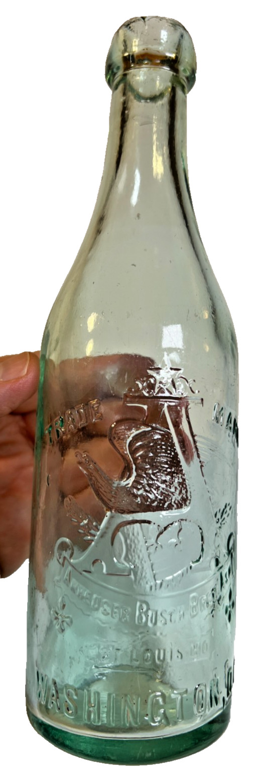 Anheuser Busch Eagle Blob Top BlobTop Bottle Washington DC St Louis Johns Bros
