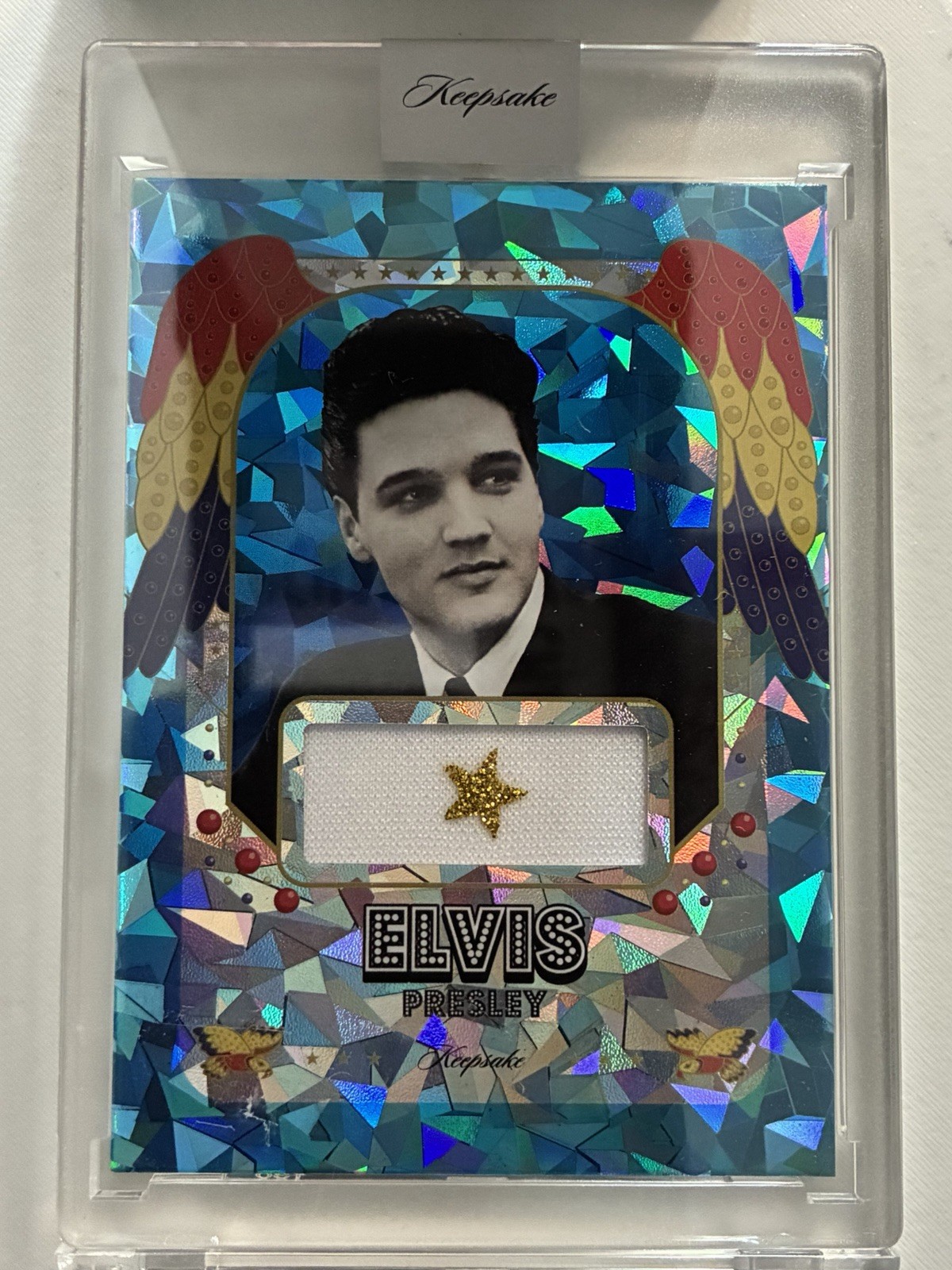 2026 Keepsake Elvis Presley #49 Relic Card Jumpsuit Cloth Gold Star 043/100