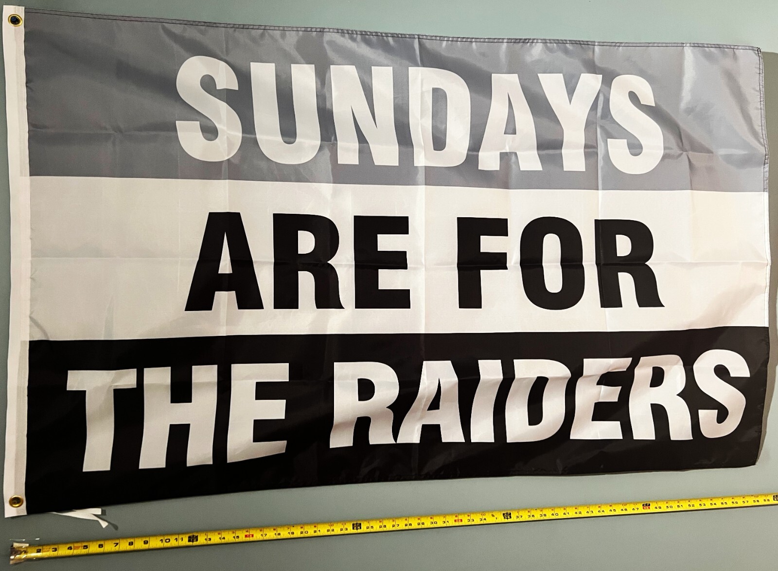 'FOOTBALL FLAG FREE USA SHIP Las Vegas Raiders America NFL Beer USA Sign 3x5'