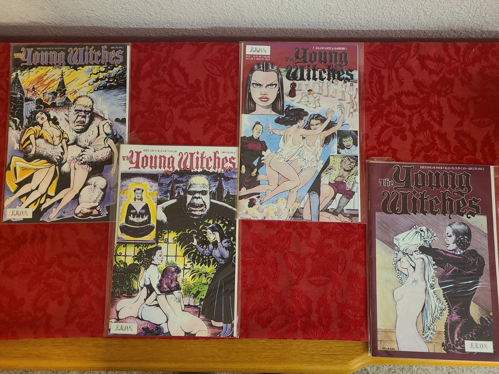The Young Witches #1-4 Complete Set (1991, Eros Comix)