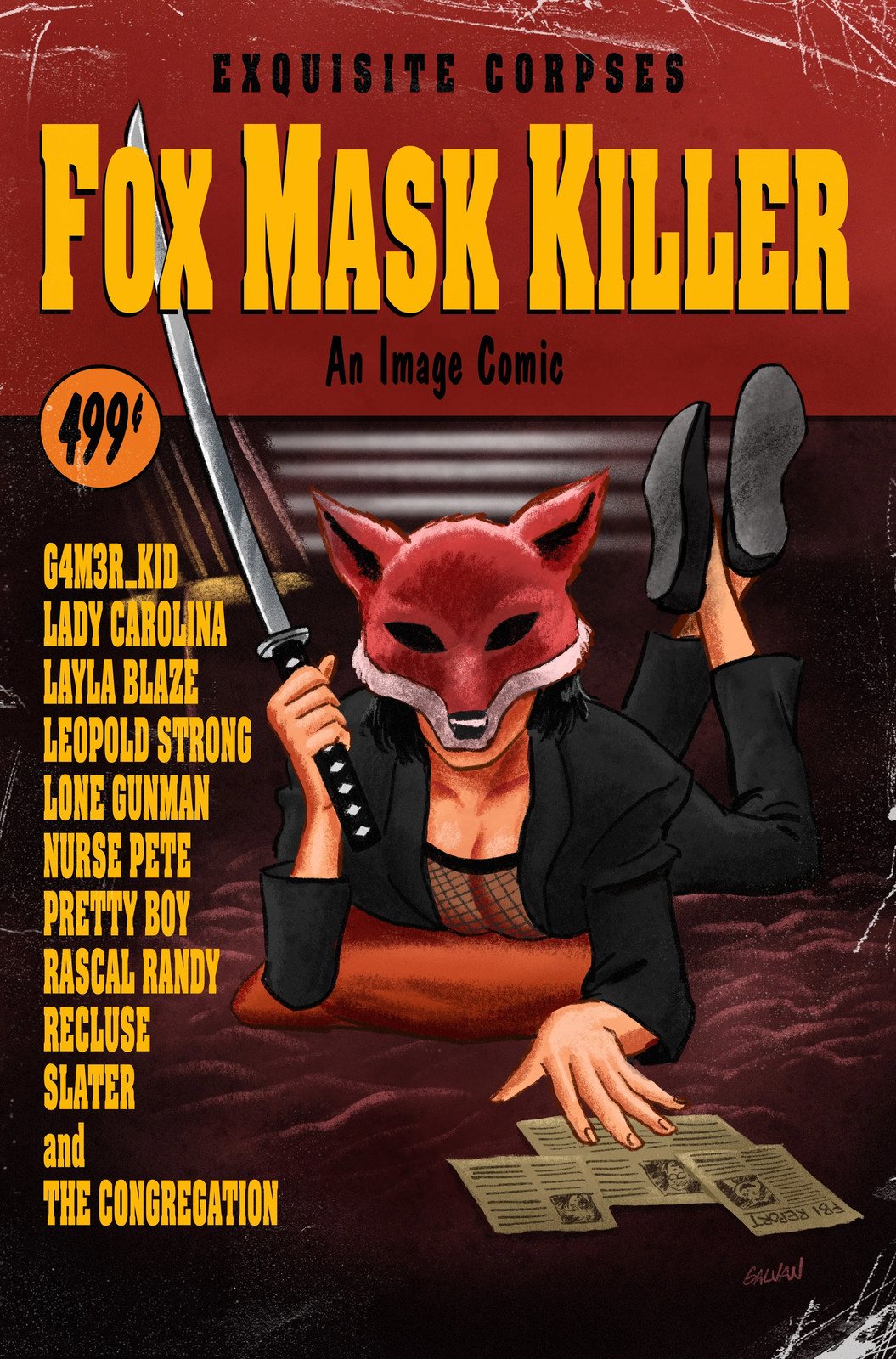EXQUISITE CORPSES FOX MASK KILLER #1 EXCLUSIVE PULP FICTION HOMAGE LTD 400