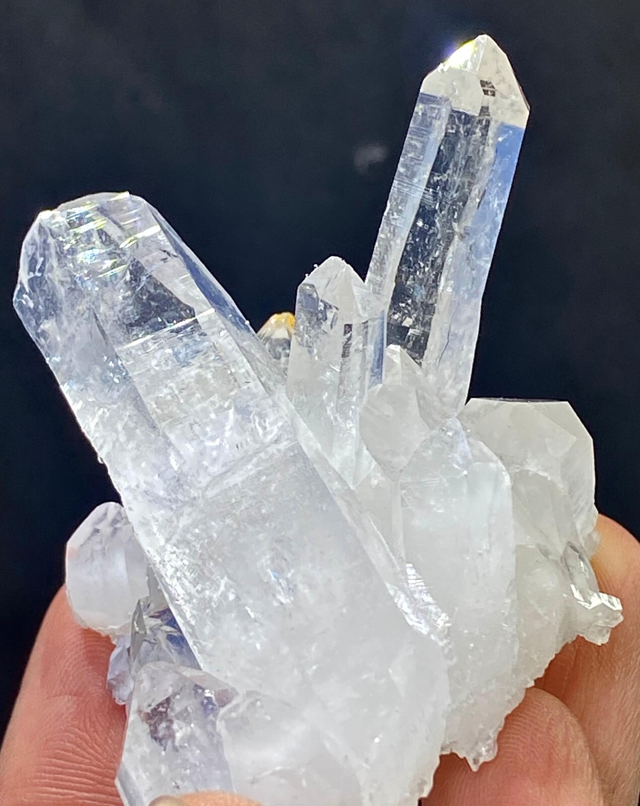 75 Gram beautiful natural Terminated Transparent Quartz crystal specimen