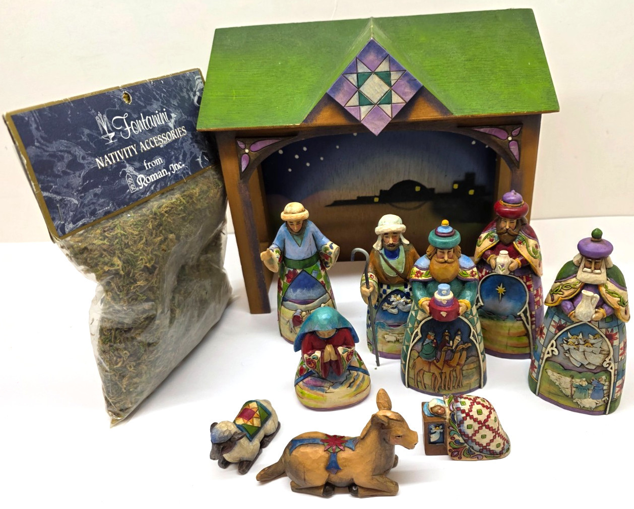 Vintage 2007 Jim Shore Heartwood Creek Nativity Set #4008789 (READ) Enesco
