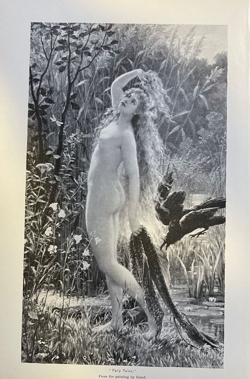 1895 Vintage Magazine Illustration Fairy Tales by Graef