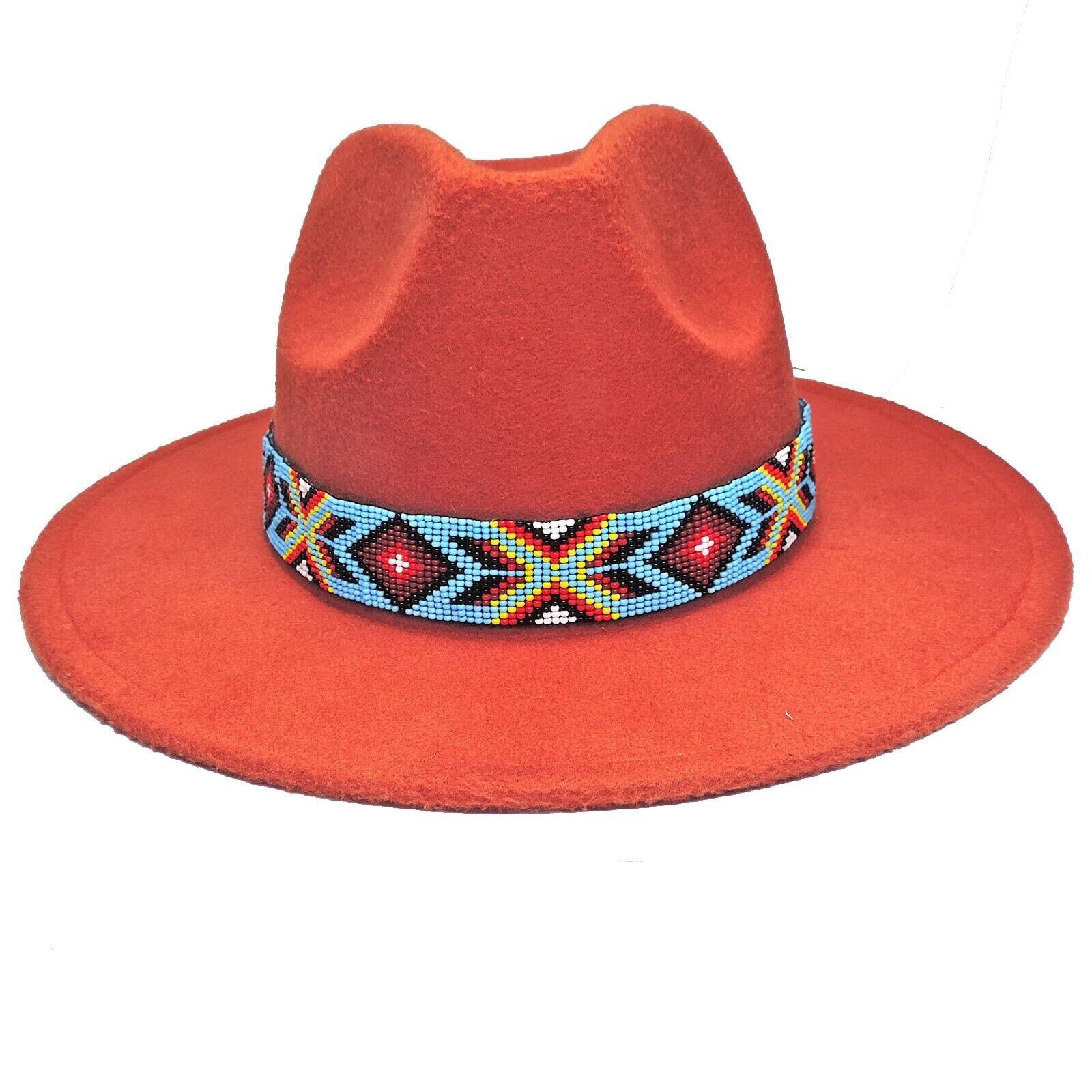 Native American BILLY JACK  REPLICA BEADED HATBAND/INDIAN JOE ROUND DOME HAT