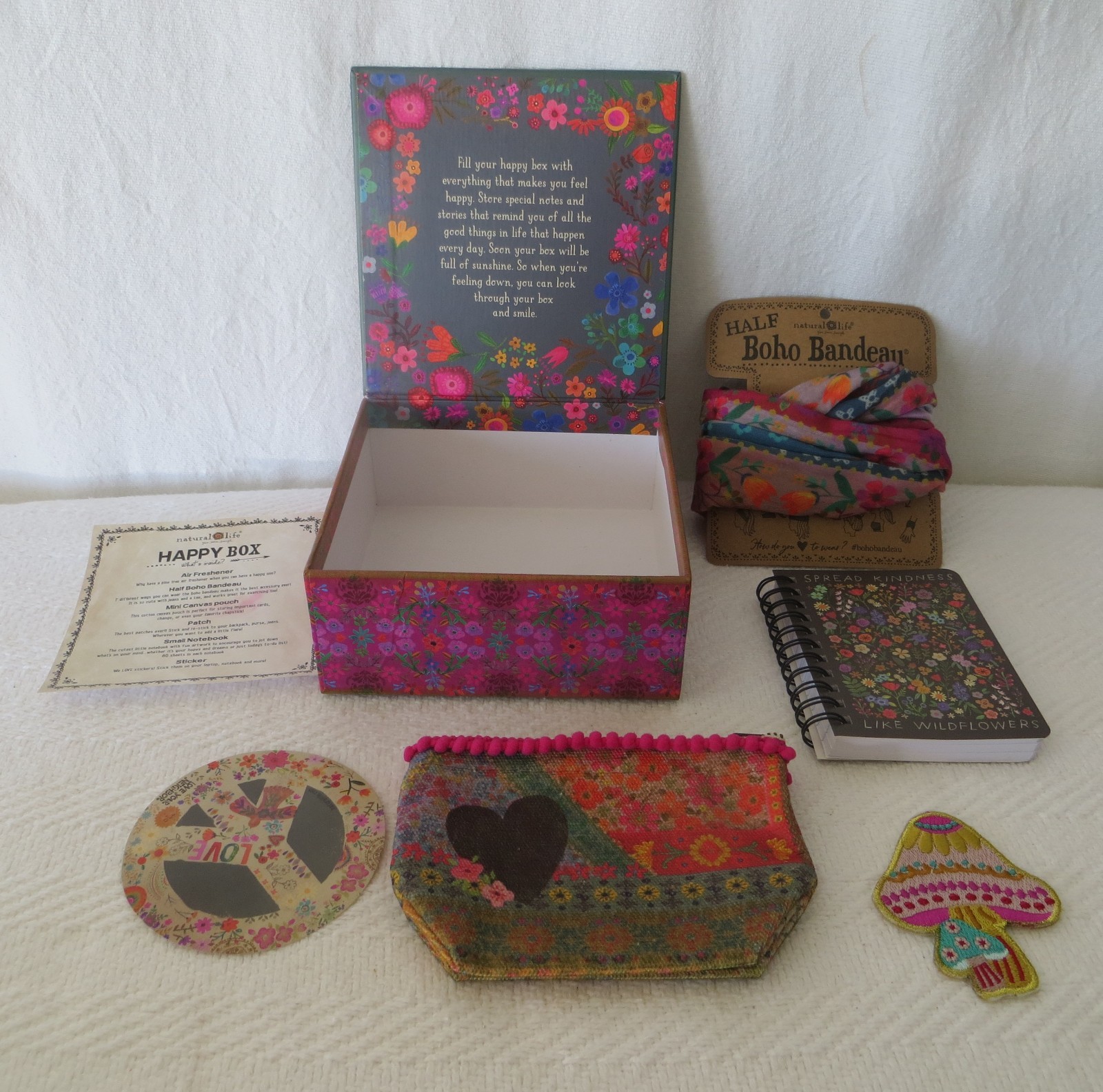 Natural Life Happy Box Gift Set - Inspiring Thoughtful Gifts